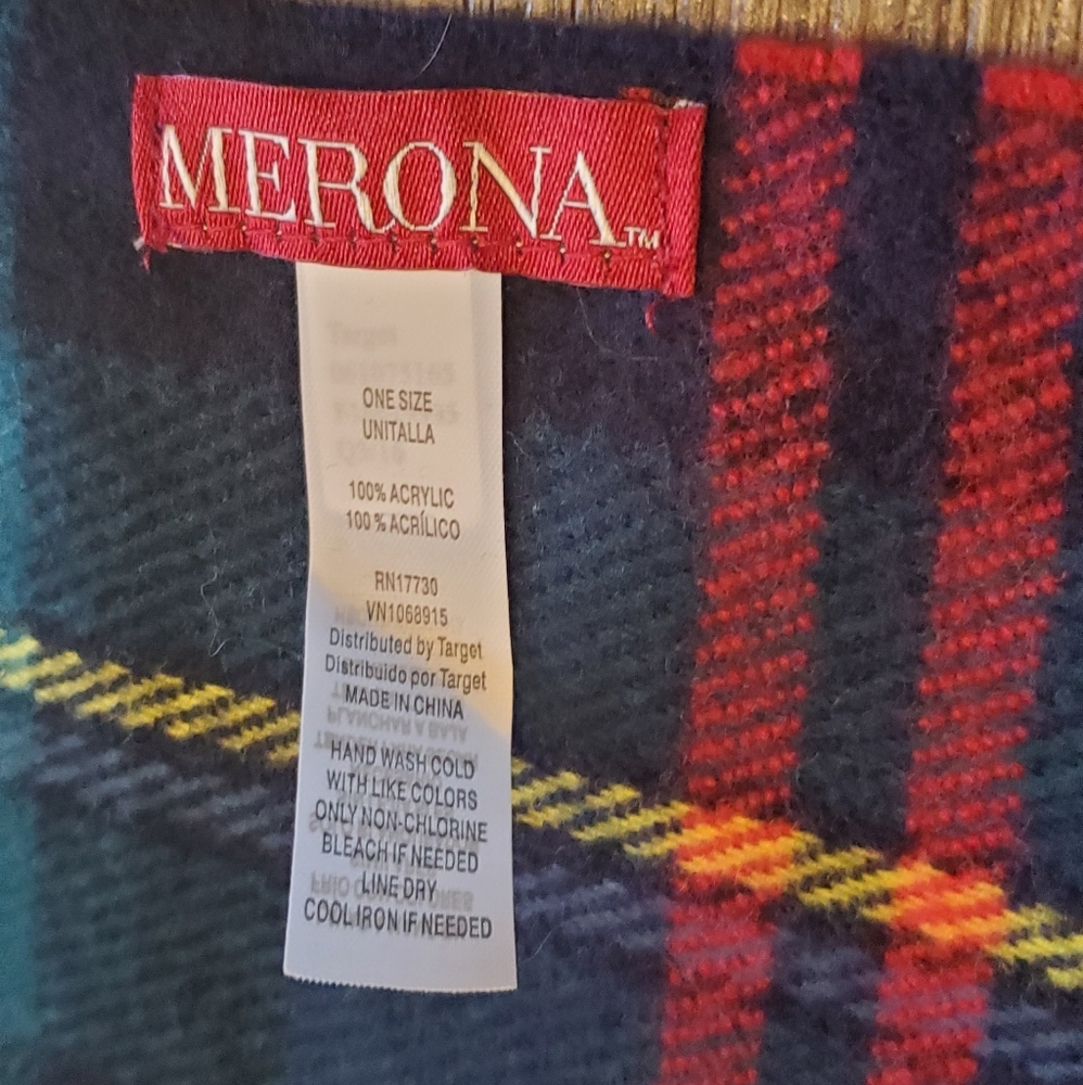 MERONA Plaid Shawl/Wrap/Scarf⚜️💚⚜️ - Picture 3 of 4